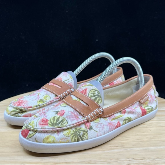 Cole Haan Womens Grand OS slip on Floral print size 8B - Picture 2 of 10